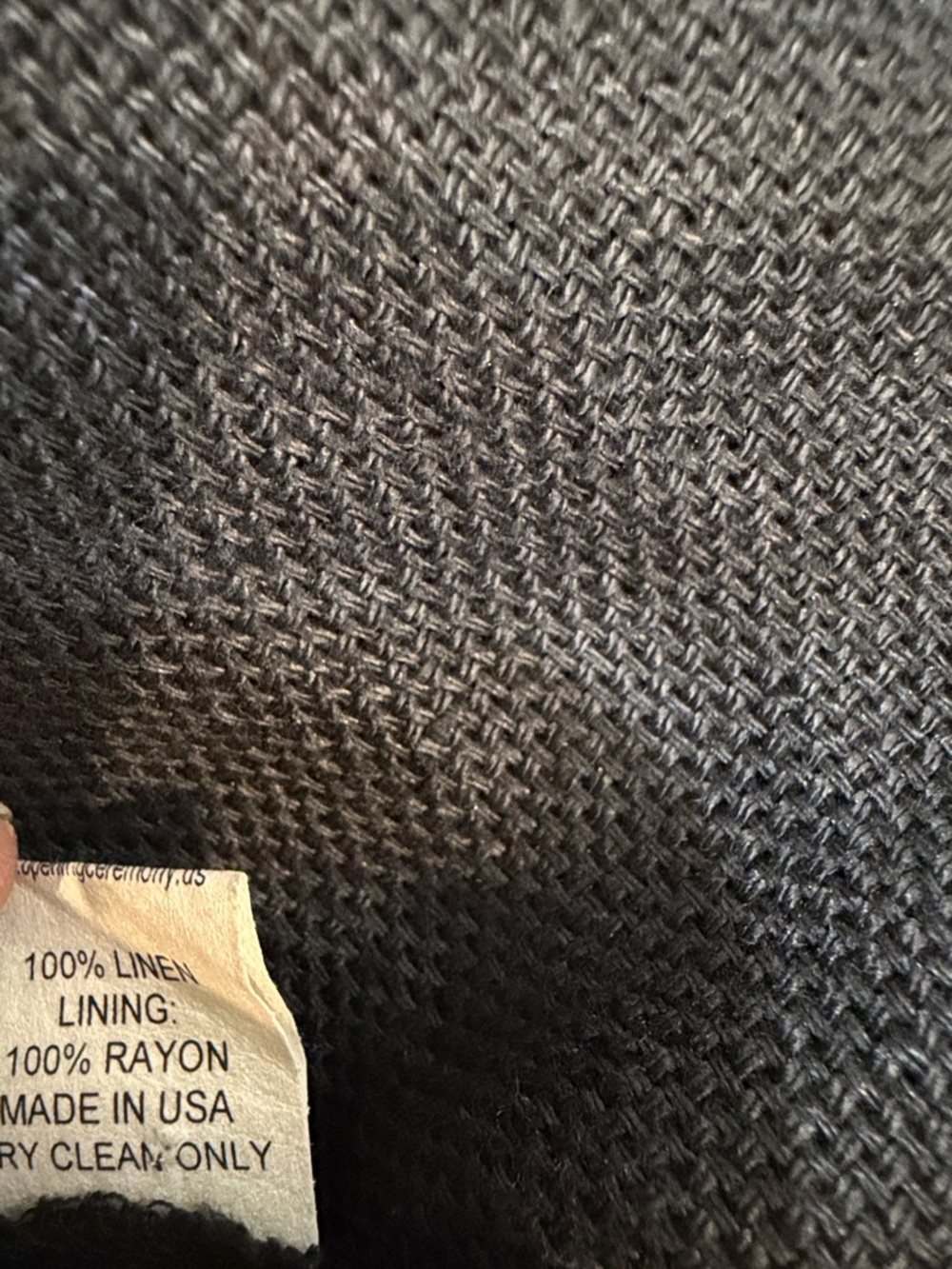 Opening Ceremony Black Linen Skater Skirt with pockets - Picture 7 of 7